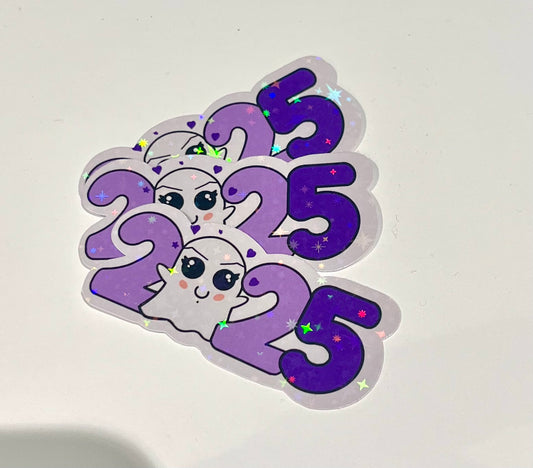 2025 Holographic Ghost Girl Vinyl Sticker